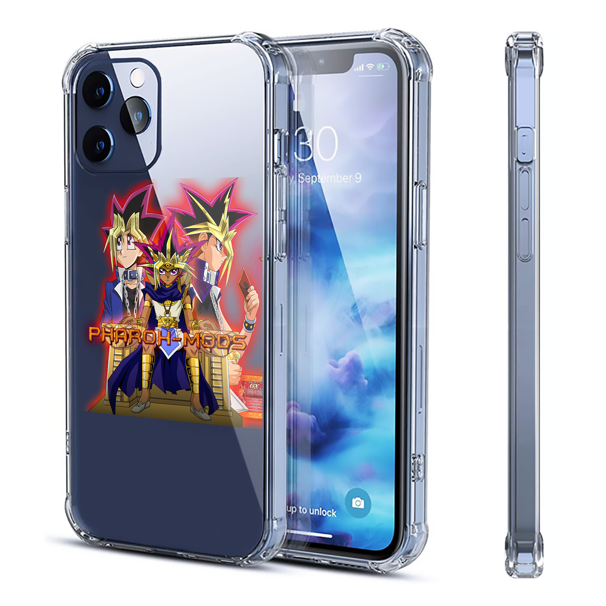 （画像用） 遊☆戯☆王 Yu-Gi-Oh! 【iPhone 12シリーズ対応】透明スマホケース（クリアソフトケース）